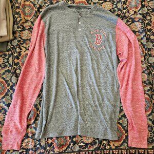 Boston Red Sox LS shirt Gray/Red size Med